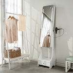 Load image into Gallery viewer, Standing Jewelry Armoire with LED Lighted Mirror