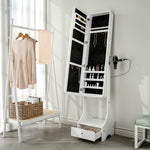 Load image into Gallery viewer, Standing Jewelry Armoire with LED Lighted Mirror