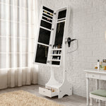 Load image into Gallery viewer, Standing Jewelry Armoire with LED Lighted Mirror