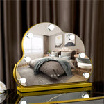 Load image into Gallery viewer, Cloud-Shaped LED Tabletop Hollywood Vanity Mirror