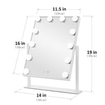 Load image into Gallery viewer, Adjustable Large Rectangular Lighted Makeup Mirror