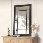 Load image into Gallery viewer, Hanging Decor Wall Mirror Modern Black Framed Wall Decoration