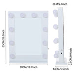 Load image into Gallery viewer, Metal Round Lighted Makeup Mirror for Tabletop