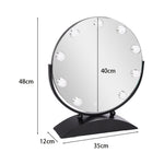 Load image into Gallery viewer, Chic Dimmable Round Hollywood Vanity Makeup Mirror