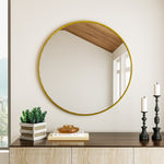Load image into Gallery viewer, Classic Wall Mounted Stainless Space-Aluminum Frame Round Mirror