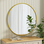Load image into Gallery viewer, Classic Wall Mounted Stainless Space-Aluminum Frame Round Mirror
