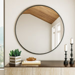 Load image into Gallery viewer, Classic Wall Mounted Stainless Space-Aluminum Frame Round Mirror