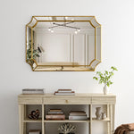 Load image into Gallery viewer, Modern Gold Decorative Wall Mirror