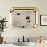 Load image into Gallery viewer, Modern Gold Decorative Wall Mirror