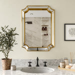 Load image into Gallery viewer, Modern Gold Decorative Wall Mirror