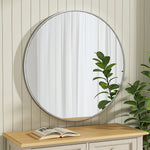Load image into Gallery viewer, Classic Wall Mounted Stainless Space-Aluminum Frame Round Mirror