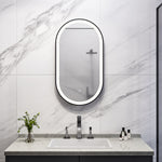 Load image into Gallery viewer, LED Bathroom Mirror Oval Wall Mirror with Defogger