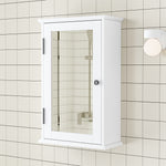 Load image into Gallery viewer, Wall Mount Rectangular Mirror Cabinet Bathroom Organizer