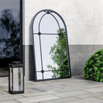 Load image into Gallery viewer, Arched Wall Hanging Metal Windowpane Mirror Home Decoration