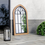 Load image into Gallery viewer, Window Pane Wall Mirror Solid Wood Frame Living Room Entryway Decor