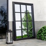 Load image into Gallery viewer, Large Rectangular Black 12 Pane Wall Mirror