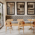 Load image into Gallery viewer, Hanging Decor Wall Mirror Modern Black Framed Wall Decoration