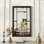 Load image into Gallery viewer, Hanging Decor Wall Mirror Modern Black Framed Wall Decoration