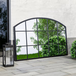 Load image into Gallery viewer, Arched Wall Mirror for Decor Modern Black Framed Wall Mirror