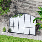 Load image into Gallery viewer, Arched Wall Mirror for Decor Modern Black Framed Wall Mirror