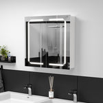 Load image into Gallery viewer, Rectangle Double Door LED Bathroom Mirror Cabinet