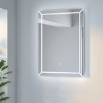 Load image into Gallery viewer, Touch Switched Bathroom Mirror Anti-fog LED Around Makeup Mirror