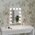 Load image into Gallery viewer, Adjustable Large Rectangular Lighted Makeup Mirror