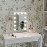 Load image into Gallery viewer, Adjustable Large Rectangular Lighted Makeup Mirror