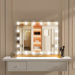 Load image into Gallery viewer, Hollywood Lighted Rectangle LED Metal Makeup Mirror