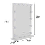 Load image into Gallery viewer, Hollywood Style Lighted Rectangular Makeup Mirror with Base