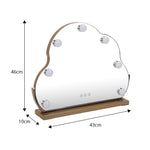 Load image into Gallery viewer, Cloud-Shaped LED Tabletop Hollywood Vanity Mirror