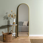 Load image into Gallery viewer, Minimal Thin-Frame Arched-Shaped Full-Length Hanging Dressing Mirror