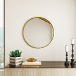 Load image into Gallery viewer, Classic Wall Mounted Stainless Space-Aluminum Frame Round Mirror