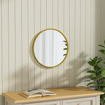 Load image into Gallery viewer, Classic Wall Mounted Stainless Space-Aluminum Frame Round Mirror