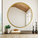 Load image into Gallery viewer, Classic Wall Mounted Stainless Space-Aluminum Frame Round Mirror