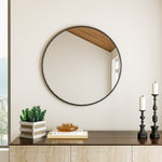 Load image into Gallery viewer, Classic Wall Mounted Stainless Space-Aluminum Frame Round Mirror