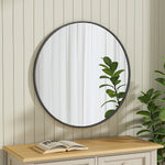 Load image into Gallery viewer, Classic Wall Mounted Stainless Space-Aluminum Frame Round Mirror