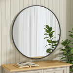 Load image into Gallery viewer, Classic Wall Mounted Stainless Space-Aluminum Frame Round Mirror