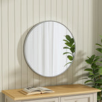 Load image into Gallery viewer, Classic Wall Mounted Stainless Space-Aluminum Frame Round Mirror