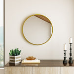 Load image into Gallery viewer, European-Style Minimal Round HD Makeup Mirror with Wide Frame