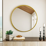 Load image into Gallery viewer, European-Style Minimal Round HD Makeup Mirror with Wide Frame