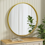 Load image into Gallery viewer, European-Style Minimal Round HD Makeup Mirror with Wide Frame