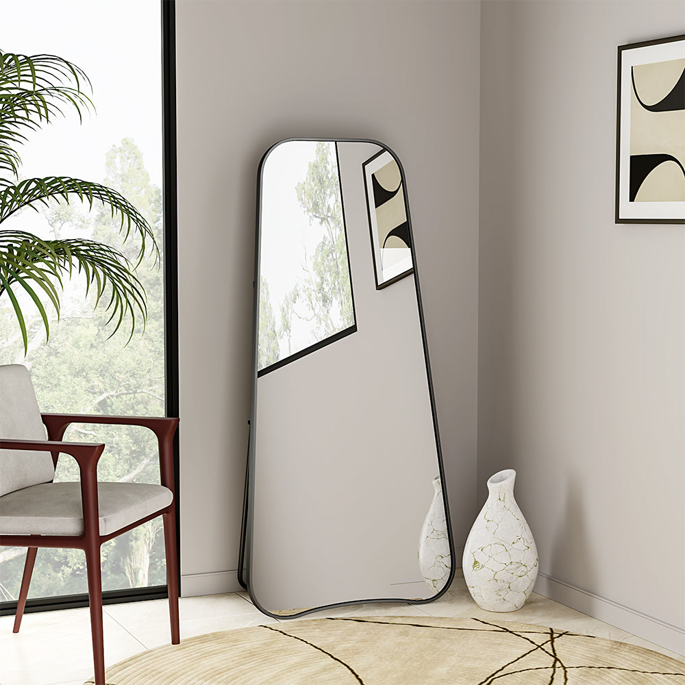 Irregular Full Length Mirror Standing or Wall Hanging Mirror