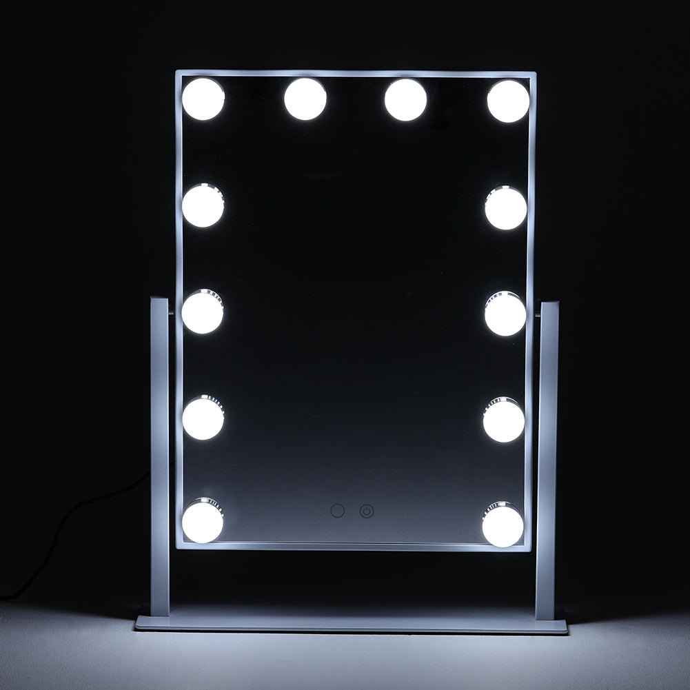 Adjustable Large Rectangular Lighted Makeup Mirror