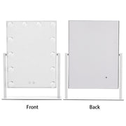 Adjustable Large Rectangular Lighted Makeup Mirror