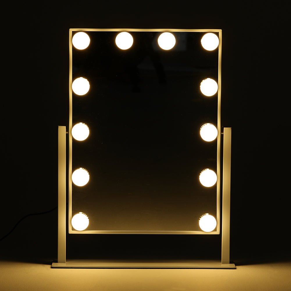 Adjustable Large Rectangular Lighted Makeup Mirror