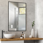 Load image into Gallery viewer, Wall Mounted Bathroom Modern Aluminium Alloy Frame Rectangle Mirror
