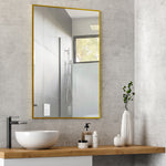 Load image into Gallery viewer, Wall Mounted Bathroom Modern Aluminium Alloy Frame Rectangle Mirror
