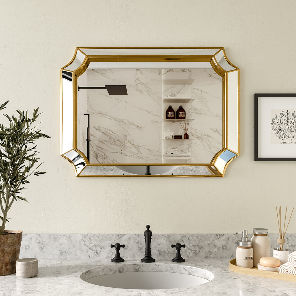 Modern Gold Decorative Wall Mirror