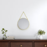 Load image into Gallery viewer, Minimal Perforation-free Round Wall Hanging Makeup Mirror
